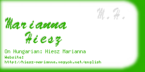 marianna hiesz business card